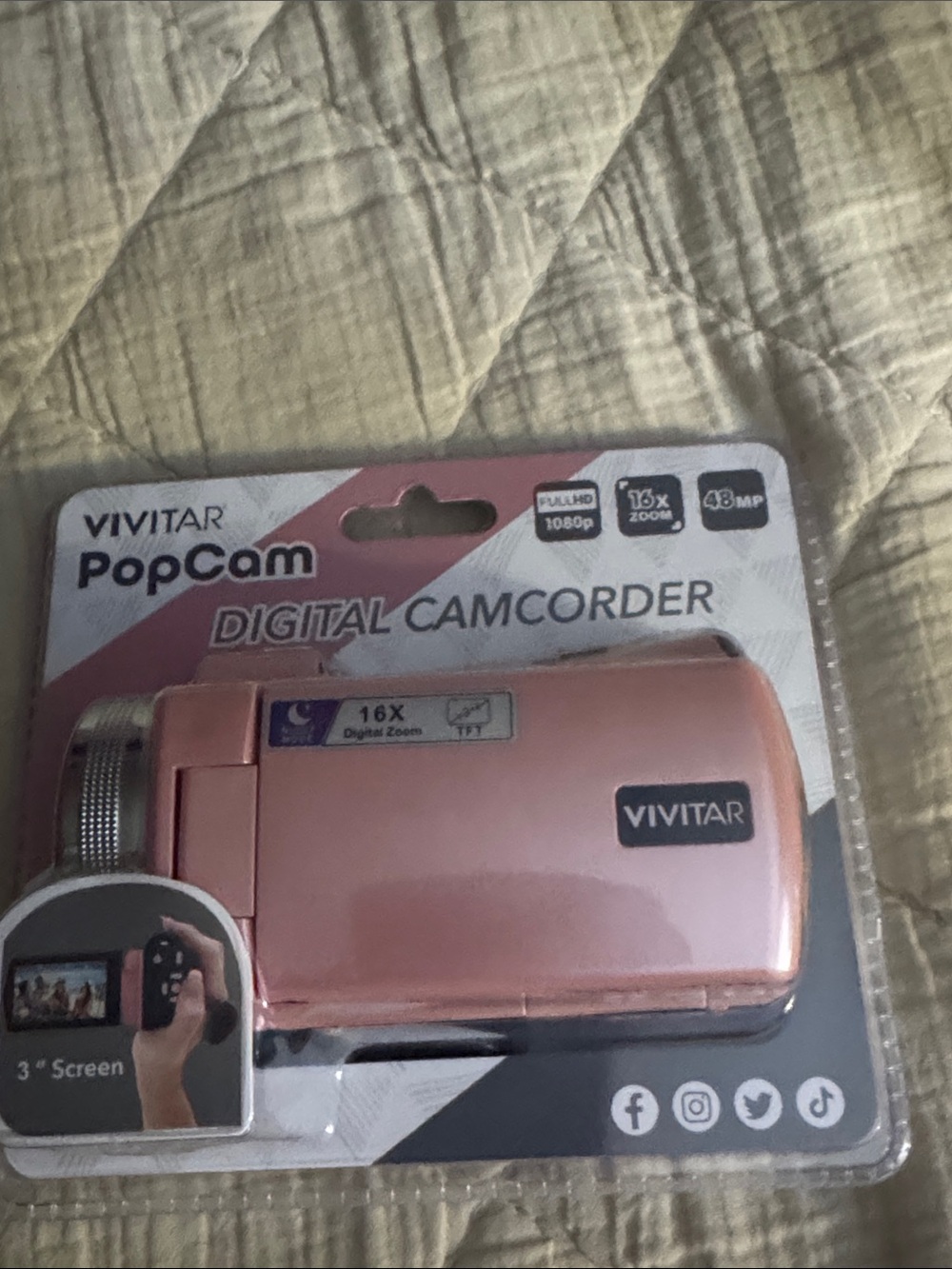 Vivitar PopCam Pink Digital Camcorder